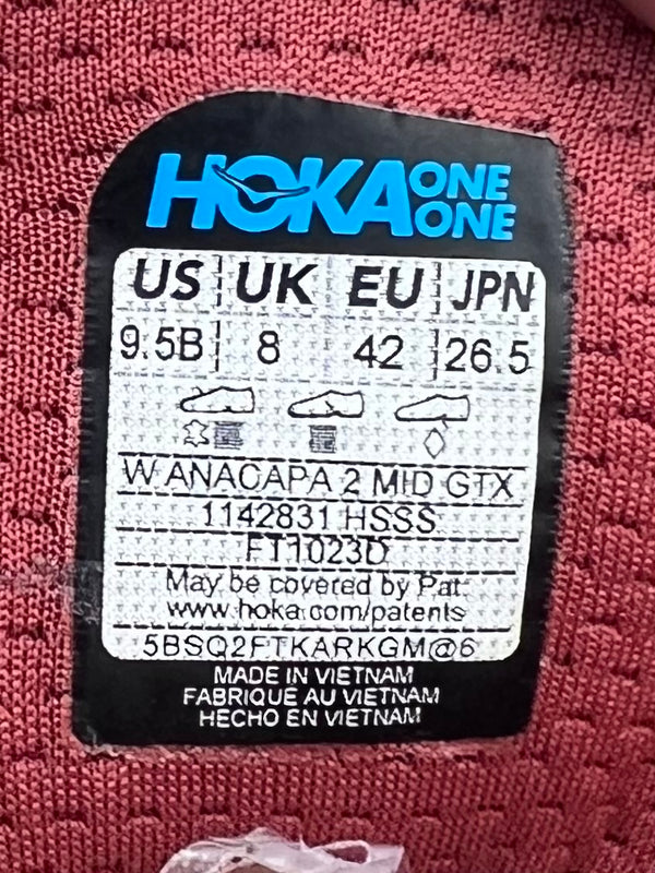 HOKA Anacapa 2 Mid GTX hiking boots , size 42