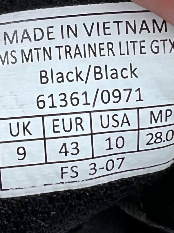 Salewa Mountain Trainer Lite GTX shoes , size 43