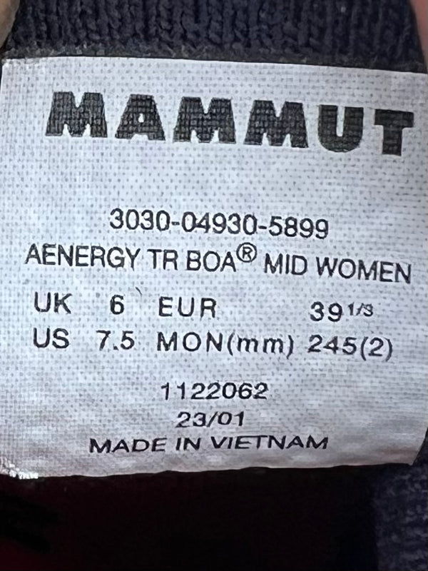 Mammut Aenergy TR BOA Mid trail running shoes , size 39-40