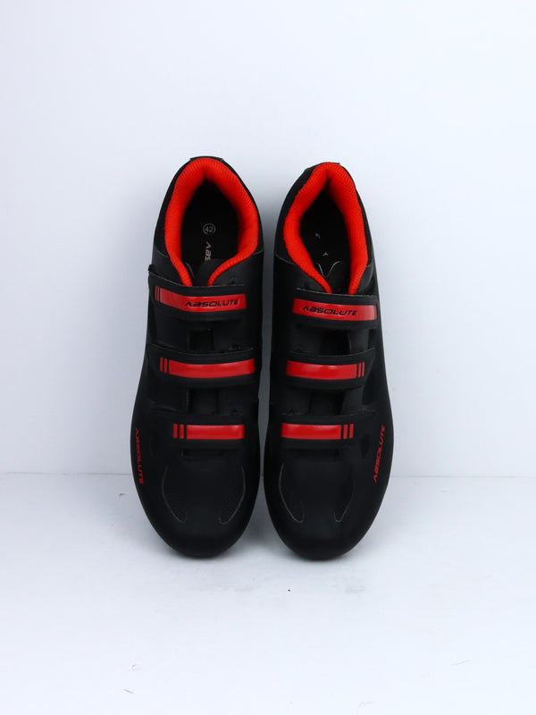 Absolute Nero 5 MTB cycling shoes in a black and red colorway.