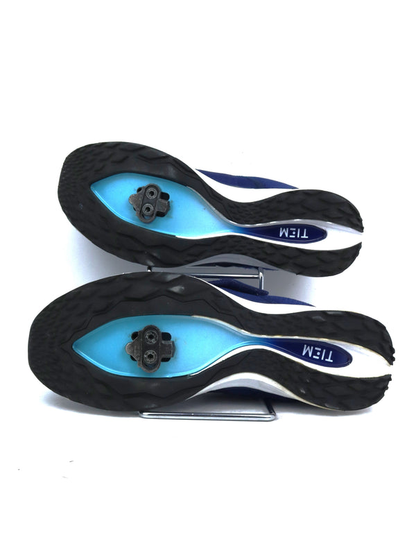 TIEM Slipstream women's indoor cycling shoes in classic navy blue.