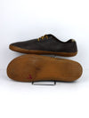 Vivobarefoot Ra II men's leather barefoot oxford shoes in brown with a gum sole.