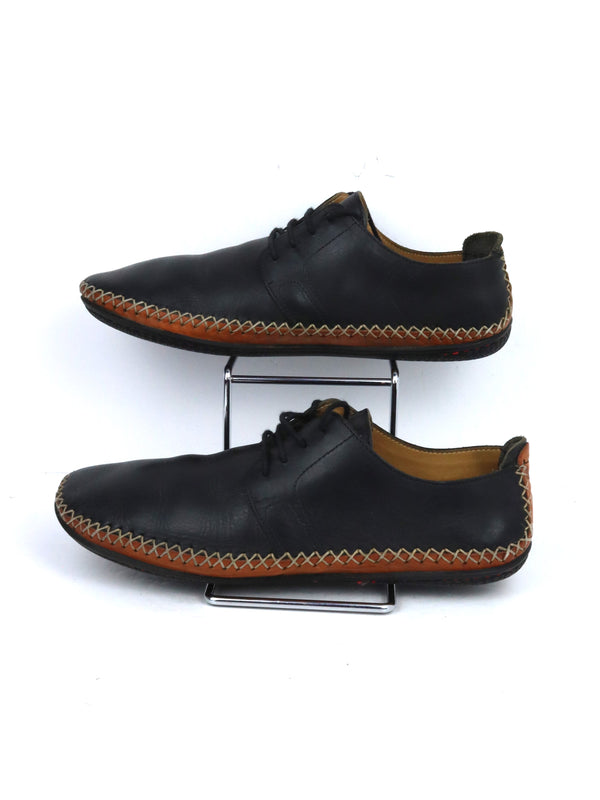 Vivobarefoot Opanka Lace women's shoes in black leather.