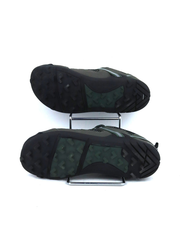 Xero Shoes TerraFlex II trail running and hiking shoes in a grey and green colorway.