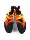 Red Chili Atomyc 2 climbing shoes, known for their aggressive downturn and Vibram XS Grip rubber soles.