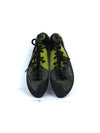 Five Ten Rogue Lace climbing shoes with a green and gray leather upper.