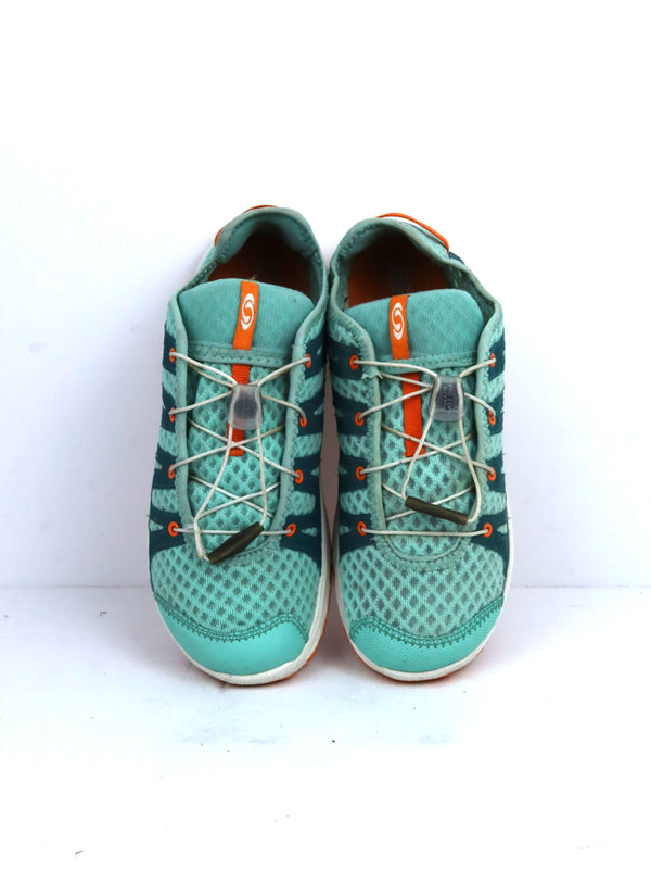 Salomon Crossamphibian Swift 2 water shoes in the Teal Stretch color.