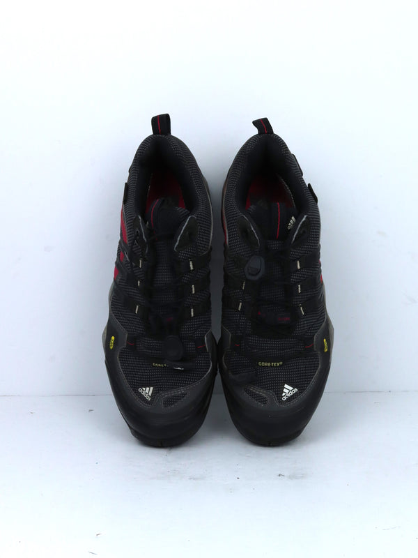 Adidas Terrex Fast X Low GTX hiking shoes featuring a Gore-Tex membrane and Continental rubber outsole.