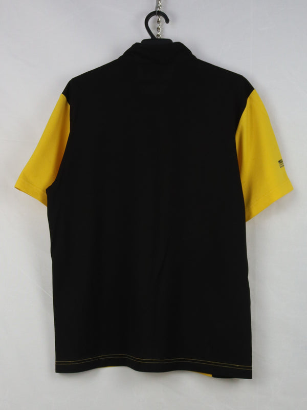 Millet Morpho Zip short-sleeved technical t-shirt in yellow and black