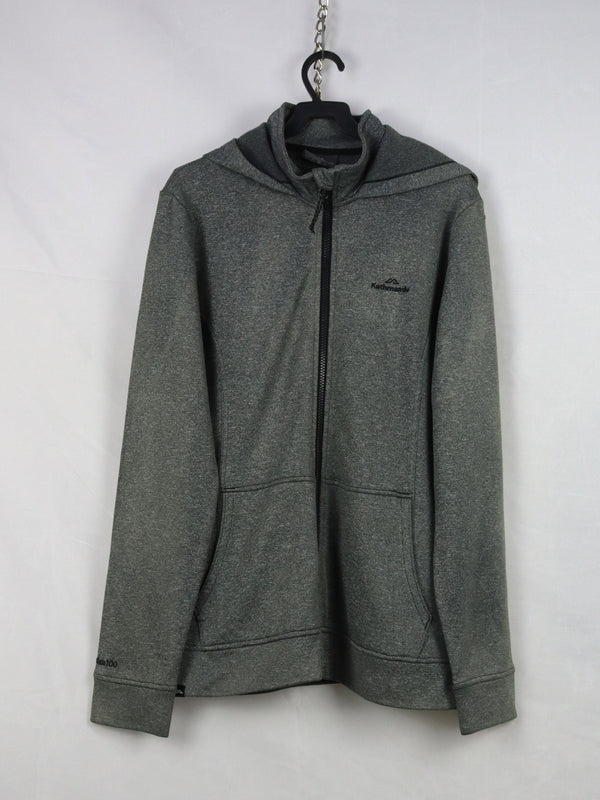 Kathmandu long sleeve zip-up hoodie jacket.
