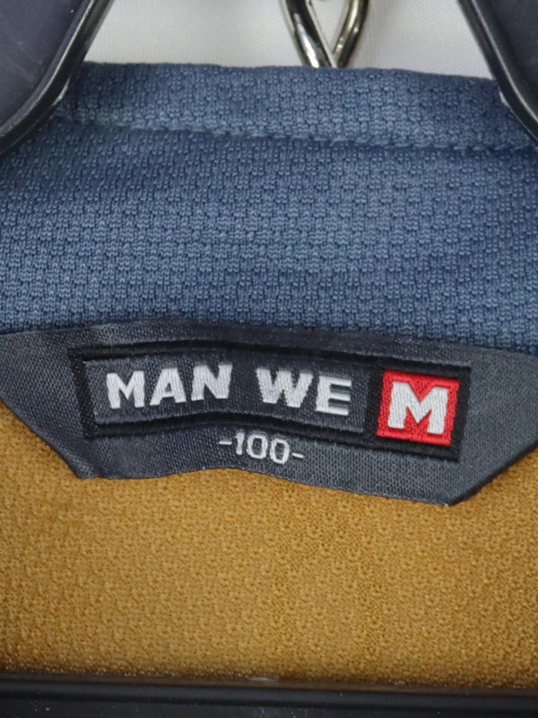 "Man We" brand quarter-zip pullover jacket.