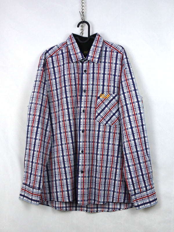 Jack Wolfskin men's long-sleeve plaid shirt