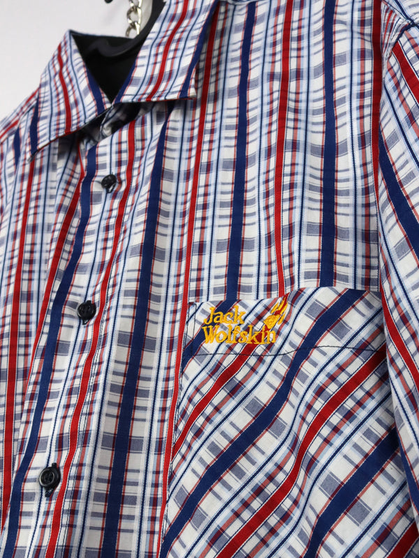 Jack Wolfskin men's long-sleeve plaid shirt