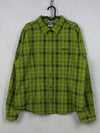 Jack Wolfskin green plaid flannel shirt.