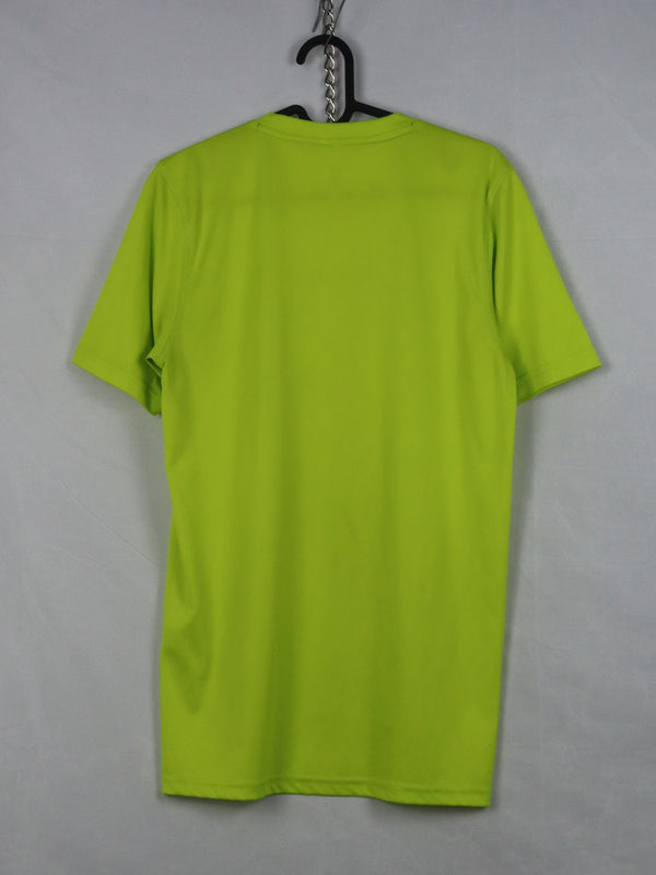 short-sleeve t-shirt with a graphic on the chest.