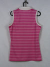 Under Armour women's pink sleeveless golf polo shirt.