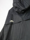 Trespass Unisex Qikpac waterproof packaway jacket with a lime green zipper.