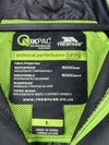 Trespass Qikpac unisex waterproof packaway jacket.