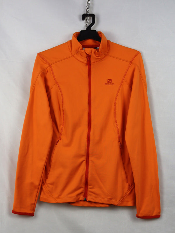 Salomon Discovery full-zip fleece jacket in orange