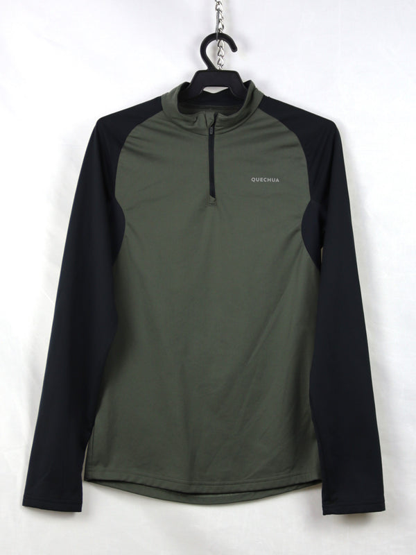 Quechua Men's SH100 warm long-sleeved hiking T-shirt