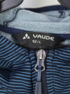 Vaude Miskanti fleece jacket with a hood, featuring a striped pattern