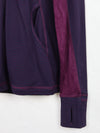 Lululemon Star Runner 1/2 Zip Pullover in a deep purple colorway, likely featuring mesh detailing on the back and sleeves.