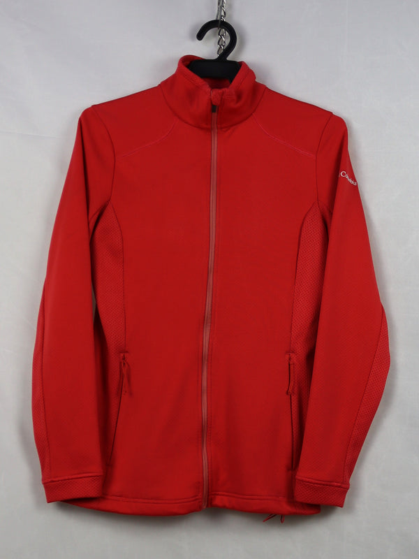 Columbia Sportswear women's red full-zip fleece jacket