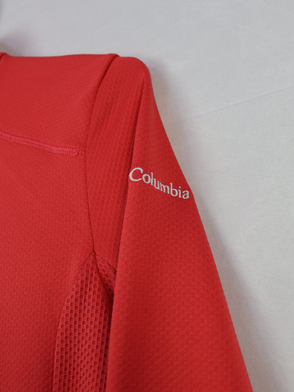 Columbia Sportswear women's red full-zip fleece jacket