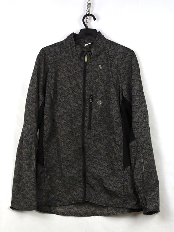 Crane women's cycling lightweight packable full-zip windbreaker jacket.