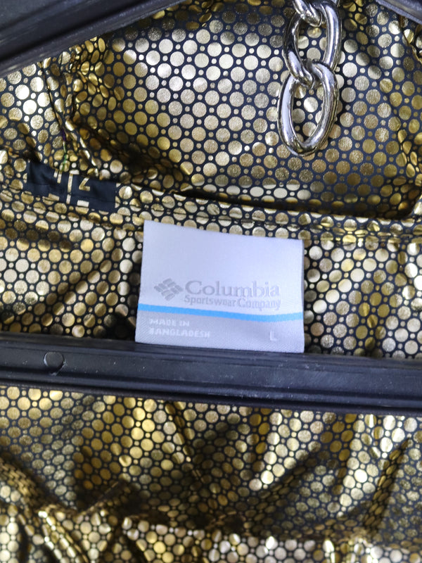 Columbia Powder Lite hooded puffer jacket.