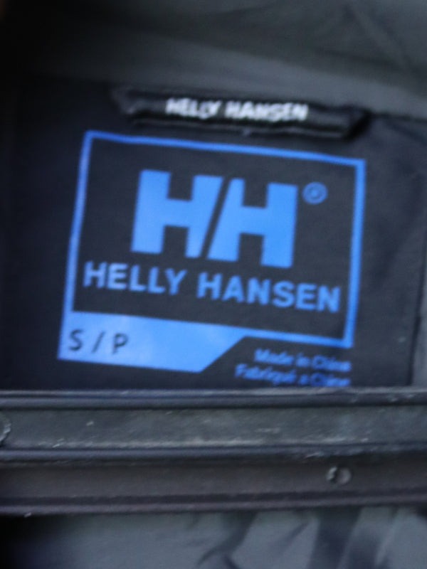 Helly Hansen Ervik or Seven J waterproof and windproof jacket with blue branding and details.