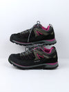 Karrimor Womens Hot Rock Low Walking Shoes Waterproof Lace Up Breathable Padded Black/Pink