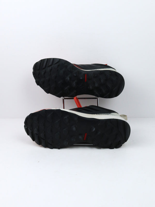 Adidas Terrex Agravic TR trail running shoe in a black and solar red colorway