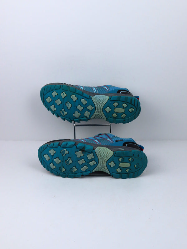 CMP Women's Altak Waterproof trail running shoes in a blue and light blue colorway
