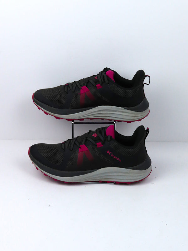 Columbia Escape Pursuit trail running shoe in black and red