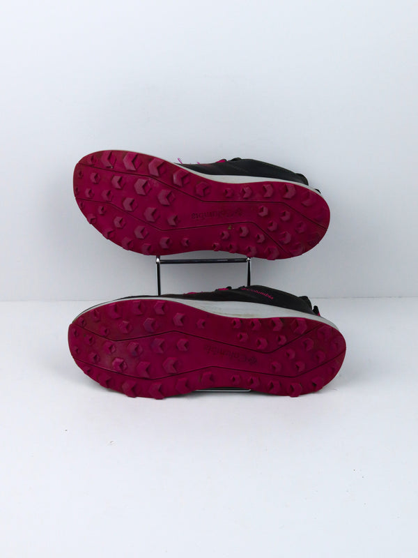 Columbia Escape Pursuit trail running shoe in black and red