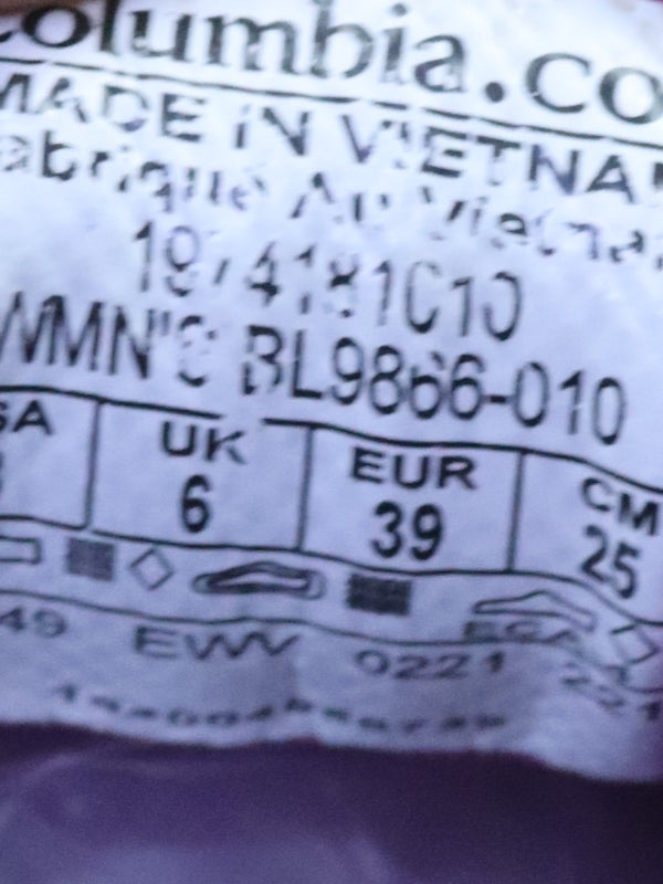 Columbia Escape Pursuit trail running shoe in black and red