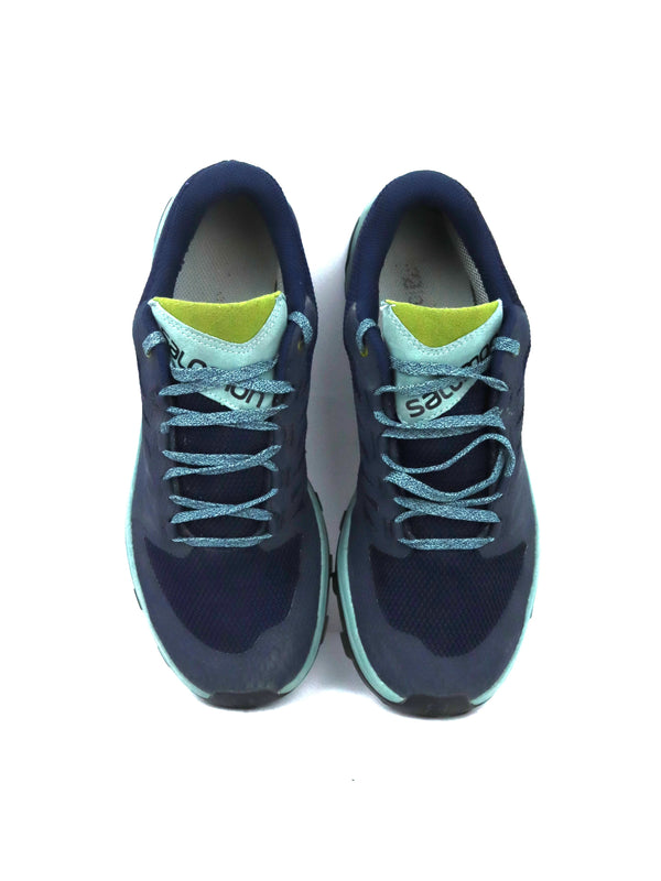 Salomon Outline GTX hiking shoes in blue.