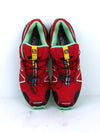 Salomon Speedcross 3 Gore-Tex trail running shoes in a red and mint green colorway