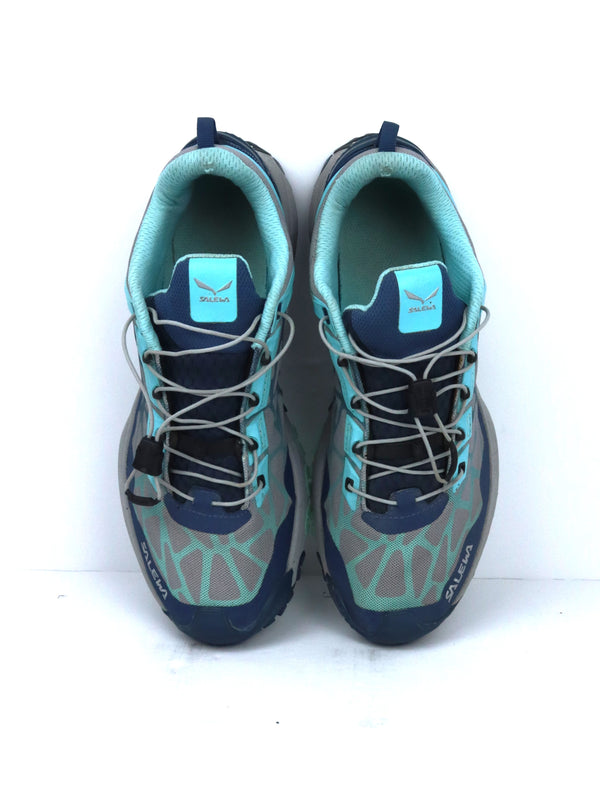 Salewa Multi Track trail running shoe, a versatile shoe designed for speed hiking, mountain training, and mountain biking.