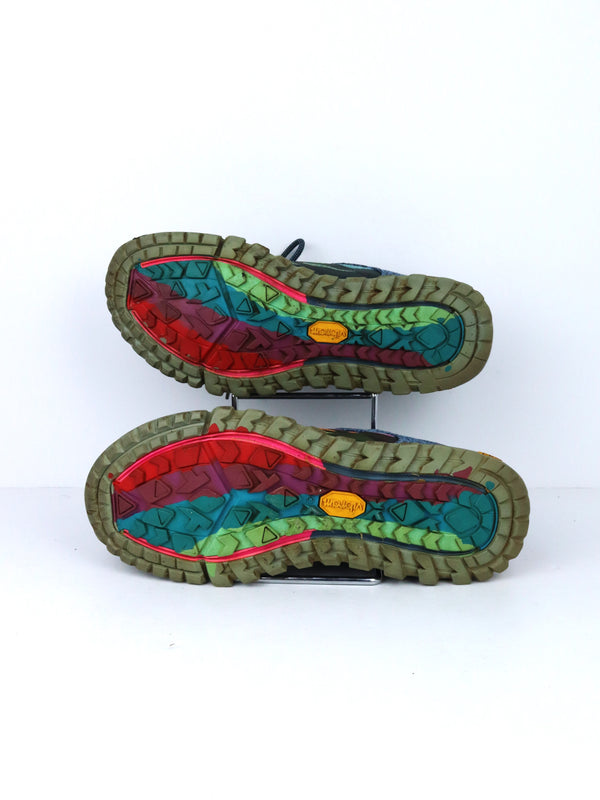 Merrell Antora 2 trail running shoes in the "Rainbow" or multi-color variant