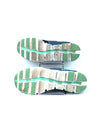 On Cloud 5 Push running shoes in a navy and mint colorway.