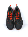 La Sportiva Bushido II trail running shoes in a black and red colorway.