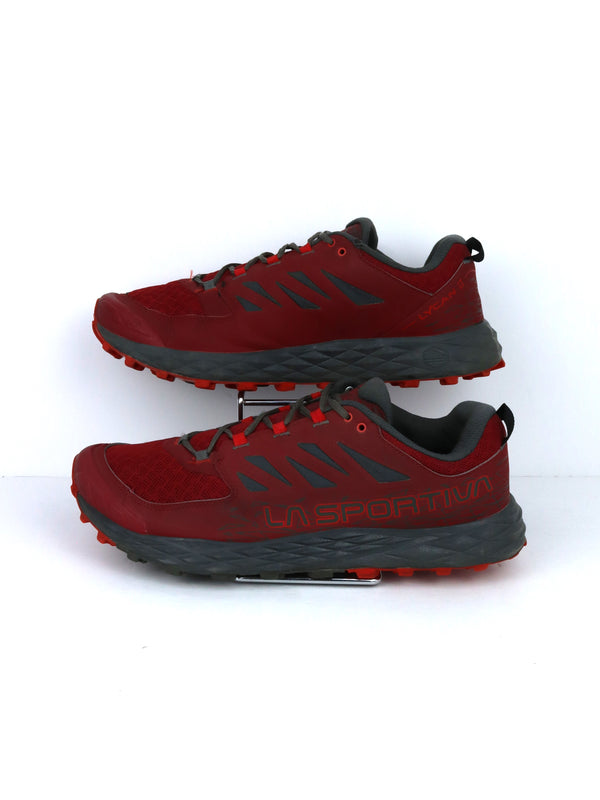 La Sportiva Lycan II trail running shoes in a red color variant.