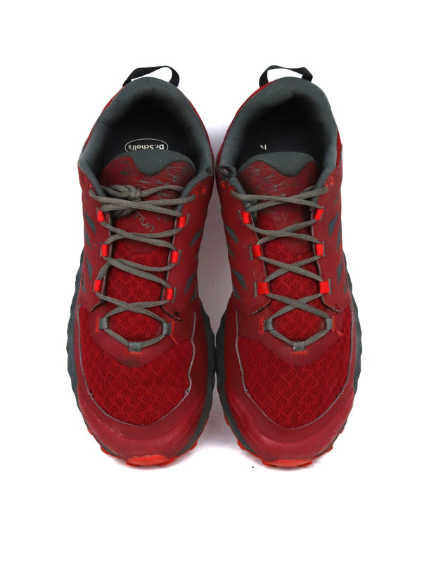La Sportiva Lycan II trail running shoes in a red color variant.