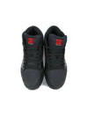 Five Ten Impact High mountain bike shoes in black with red branding.
