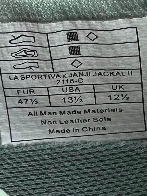 La Sportiva x Janji Jackal II trail running shoes , size 47.5