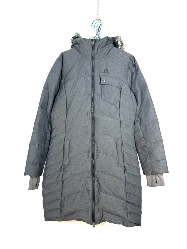 Salomon long down jacket for women