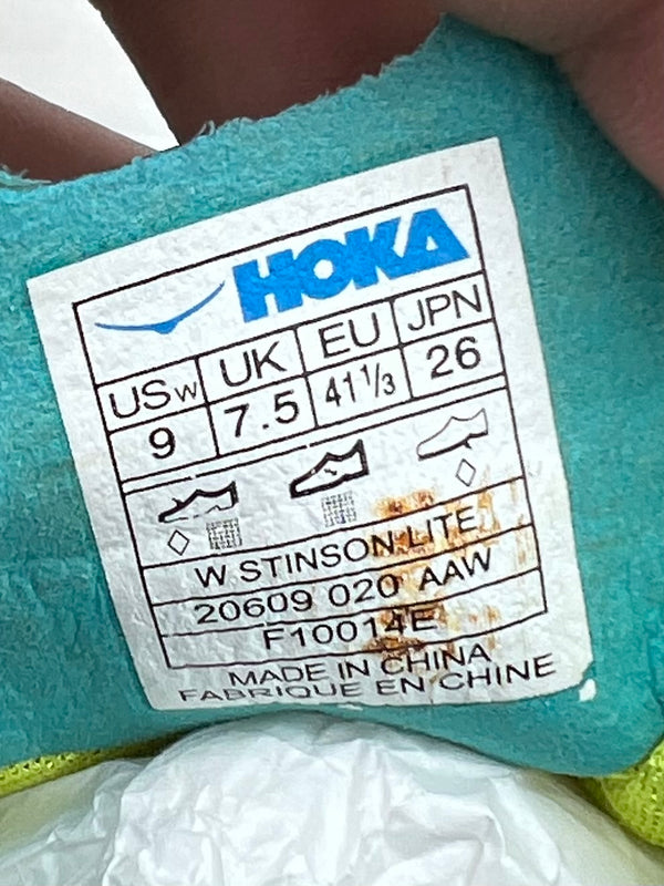 Hoka One One Stinson Lite running shoes , size 41 1/3