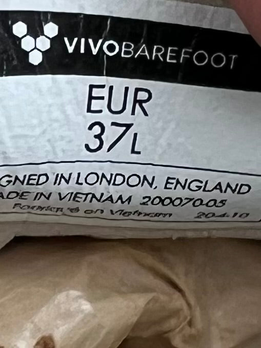Vivobarefoot Primus Lite II Bio shoes , size 37